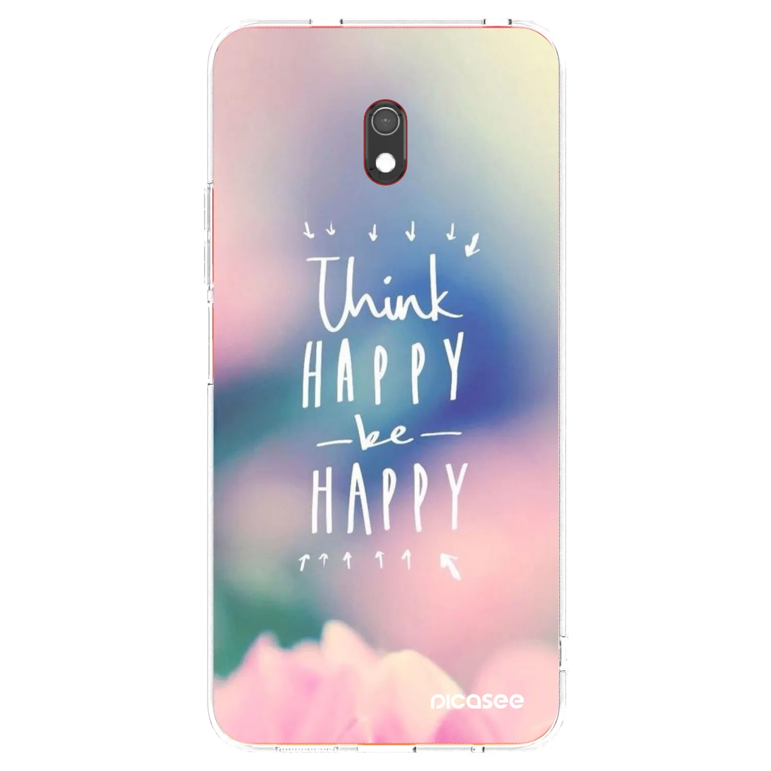 Picasee husă transparentă din silicon pentru Xiaomi Redmi 8A - Think happy be happy