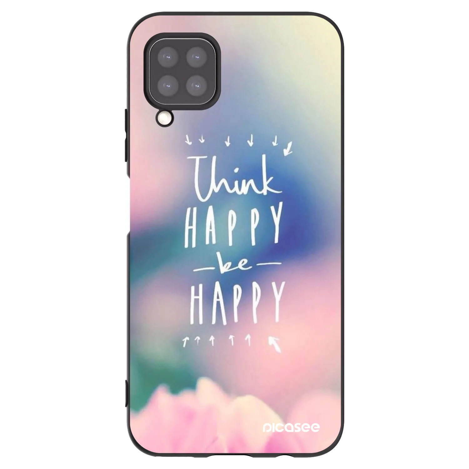 Picasee husă neagră din silicon pentru Huawei P40 Lite - Think happy be happy