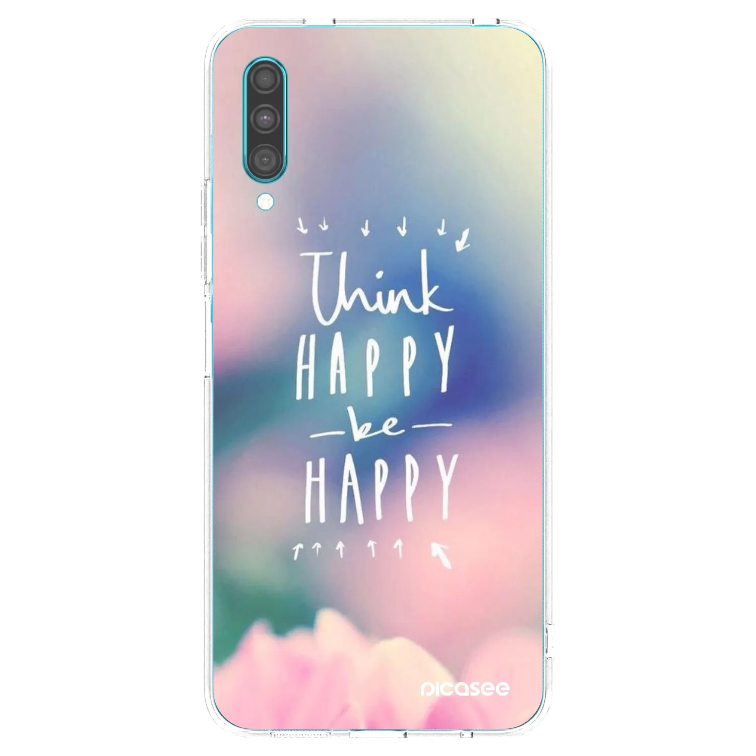 Picasee husă transparentă din silicon pentru Samsung Galaxy A30s A307F - Think happy be happy