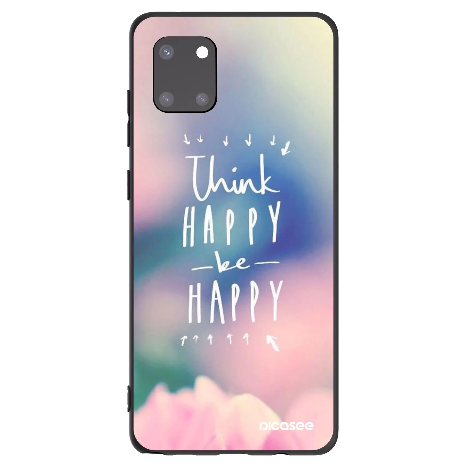 Picasee husă neagră din silicon pentru Samsung Galaxy Note 10 Lite N770F - Think happy be happy