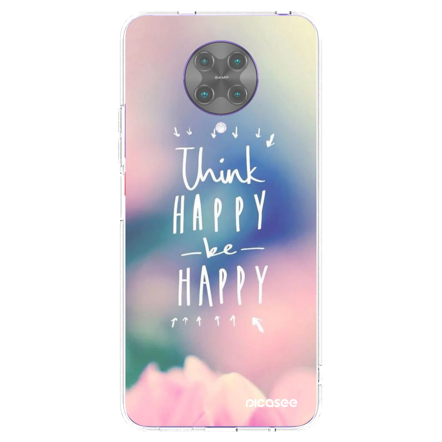 Picasee husă transparentă din silicon pentru Xiaomi Poco F2 Pro - Think happy be happy