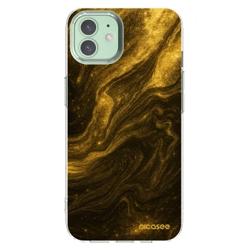 Picasee husă transparentă din silicon pentru Apple iPhone 12 Pro - Black