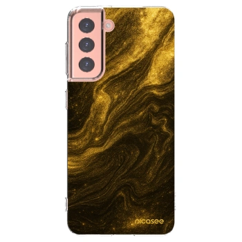 Picasee husă transparentă din silicon pentru Samsung Galaxy S21 5G G991B - Black