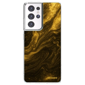 Picasee husă transparentă din silicon pentru Samsung Galaxy S21 Ultra 5G G998B - Black