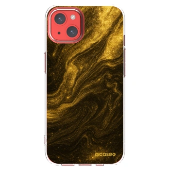 Picasee husă transparentă din silicon pentru Apple iPhone 13 - Black