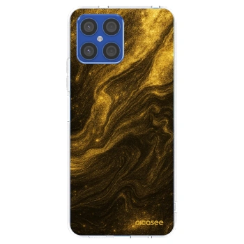 Picasee husă transparentă din silicon pentru Honor X8 4G - Black