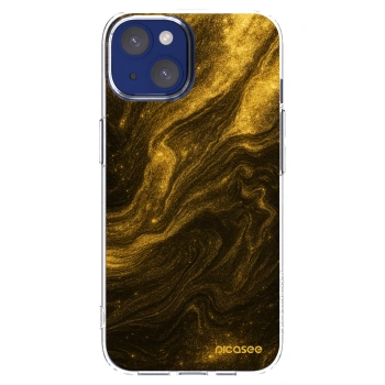 Picasee husă transparentă din silicon pentru Apple iPhone 14 - Black