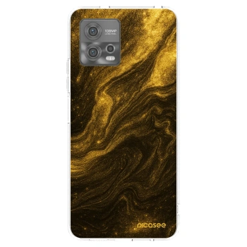 Picasee husă transparentă din silicon pentru Motorola Moto G72 - Black