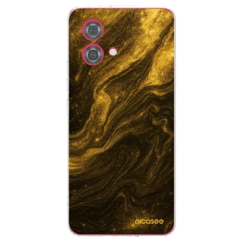 Picasee husă transparentă din silicon pentru Motorola Moto G84 5G - Black