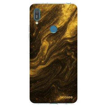 Picasee husă transparentă din silicon pentru Huawei Y7 2019 - Black