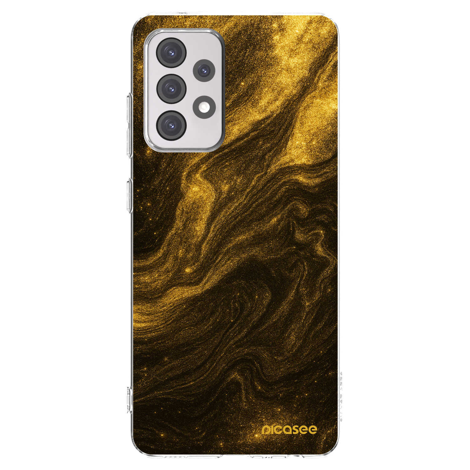 Picasee husă transparentă din silicon pentru Samsung Galaxy A52 5G A525F - Black