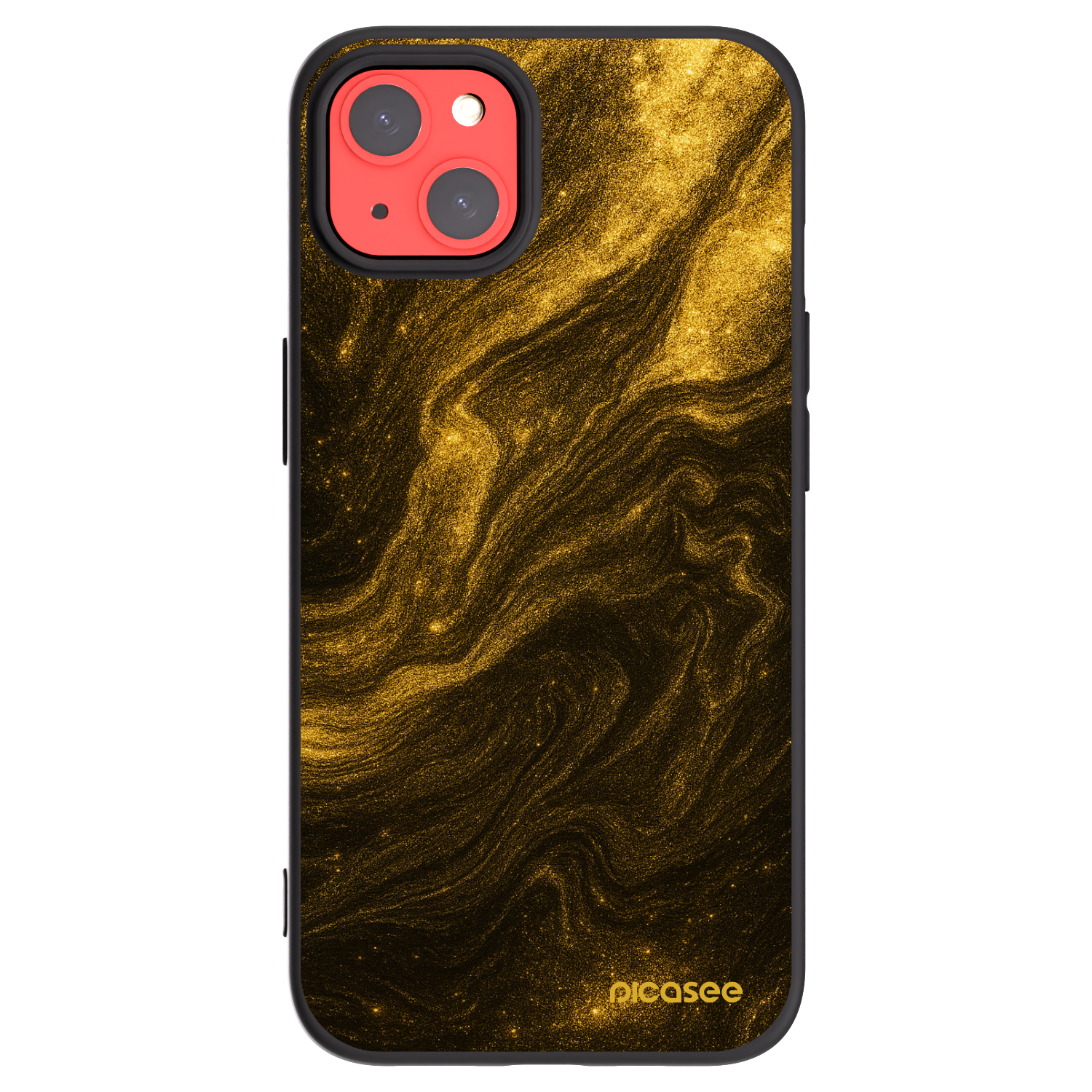 Picasee husă neagră din silicon pentru Apple iPhone 13 - Black