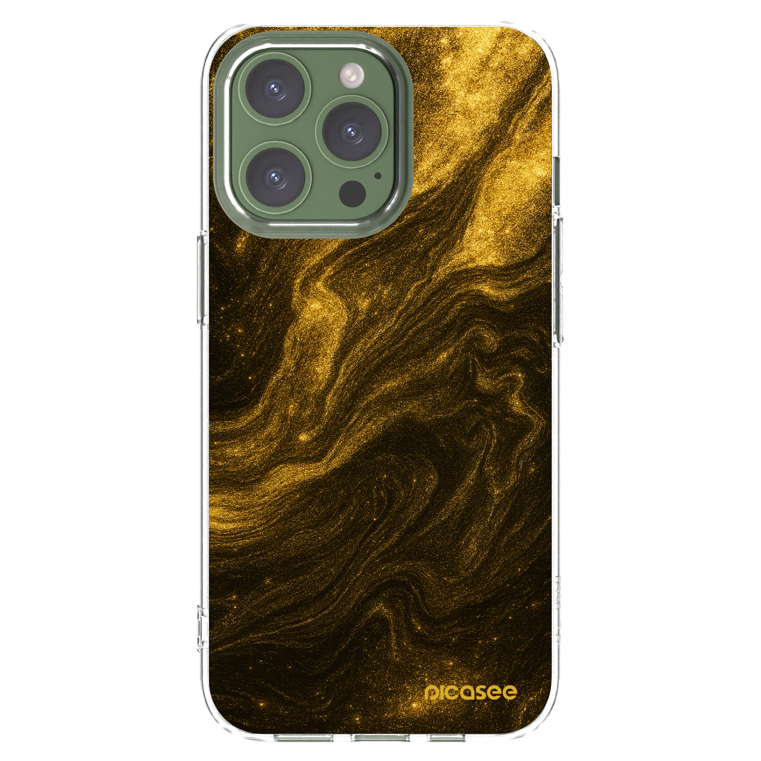 Picasee husă transparentă din silicon pentru Apple iPhone 13 Pro - Black