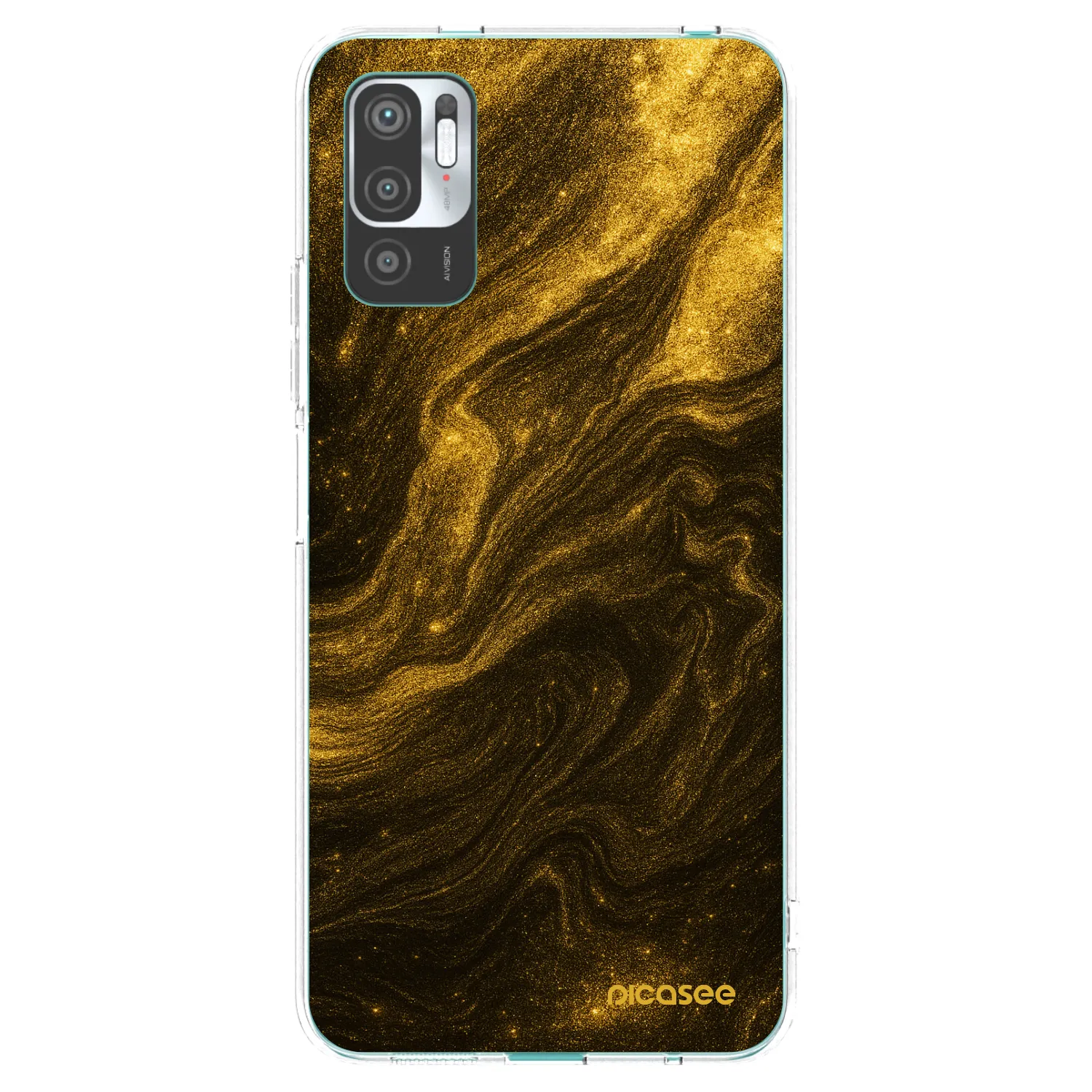 Picasee husă transparentă din silicon pentru Xiaomi Redmi Note 10 5G - Black