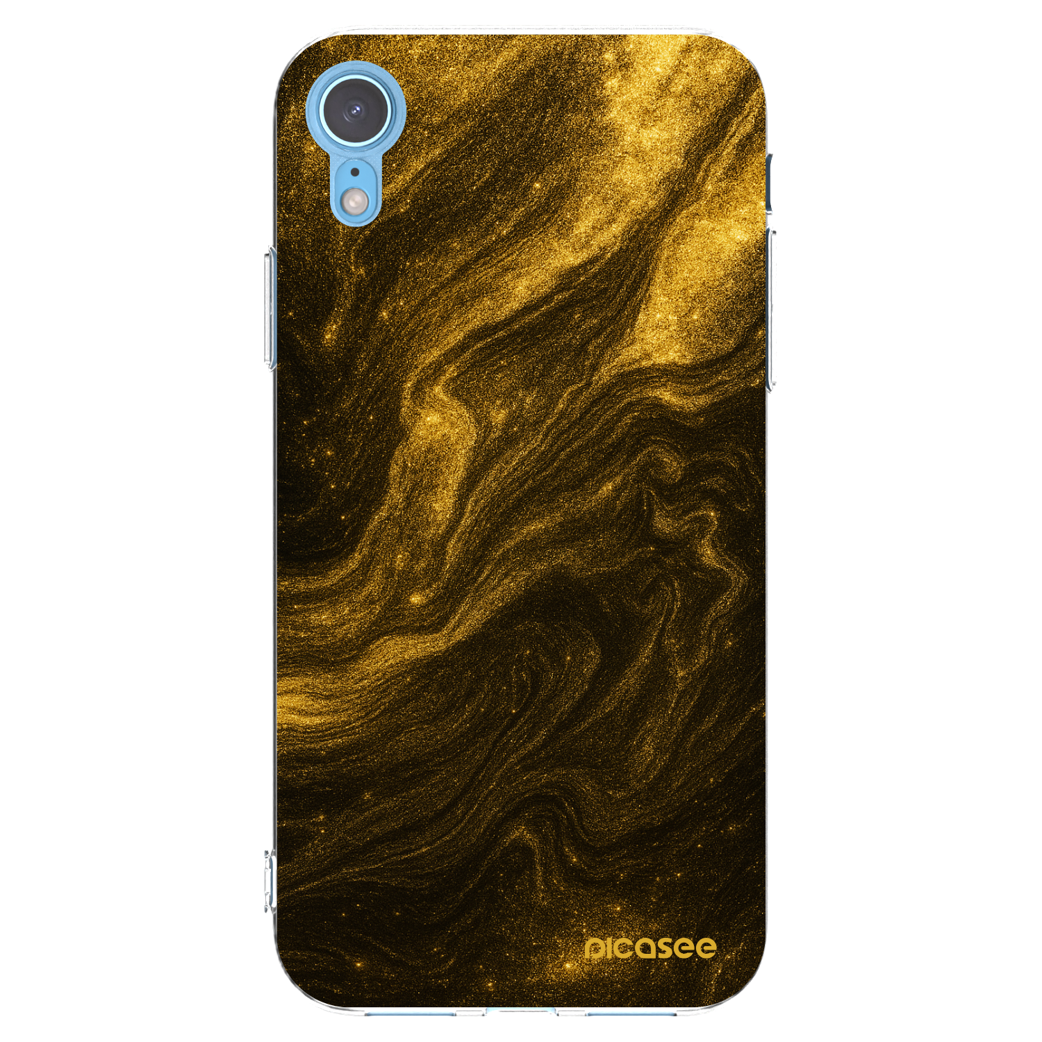 Picasee husă transparentă din silicon pentru Apple iPhone XR - Black