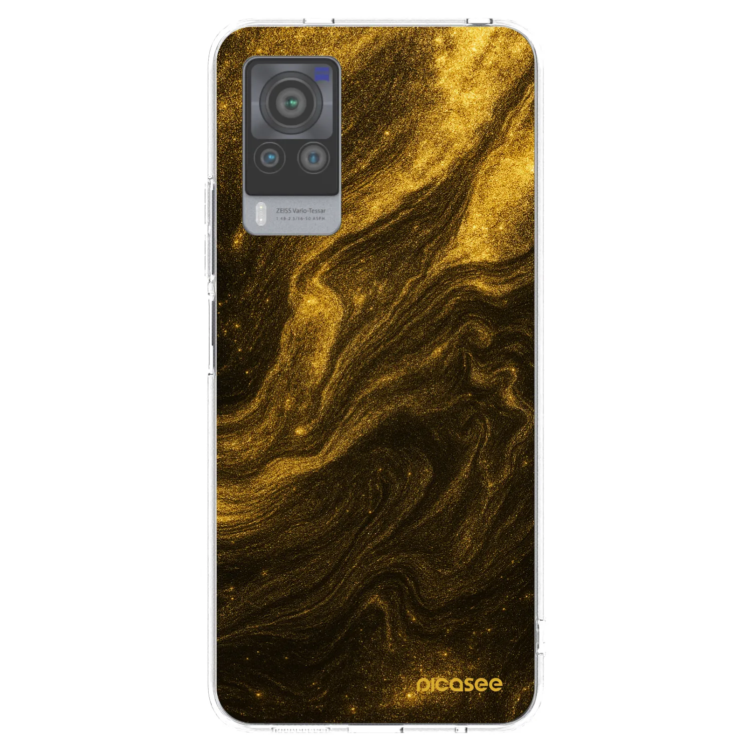 Picasee husă transparentă din silicon pentru Vivo X60 Pro 5G - Black