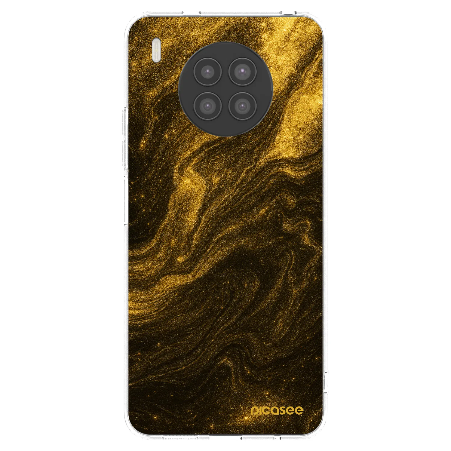 Picasee husă transparentă din silicon pentru Huawei Nova 8i - Black