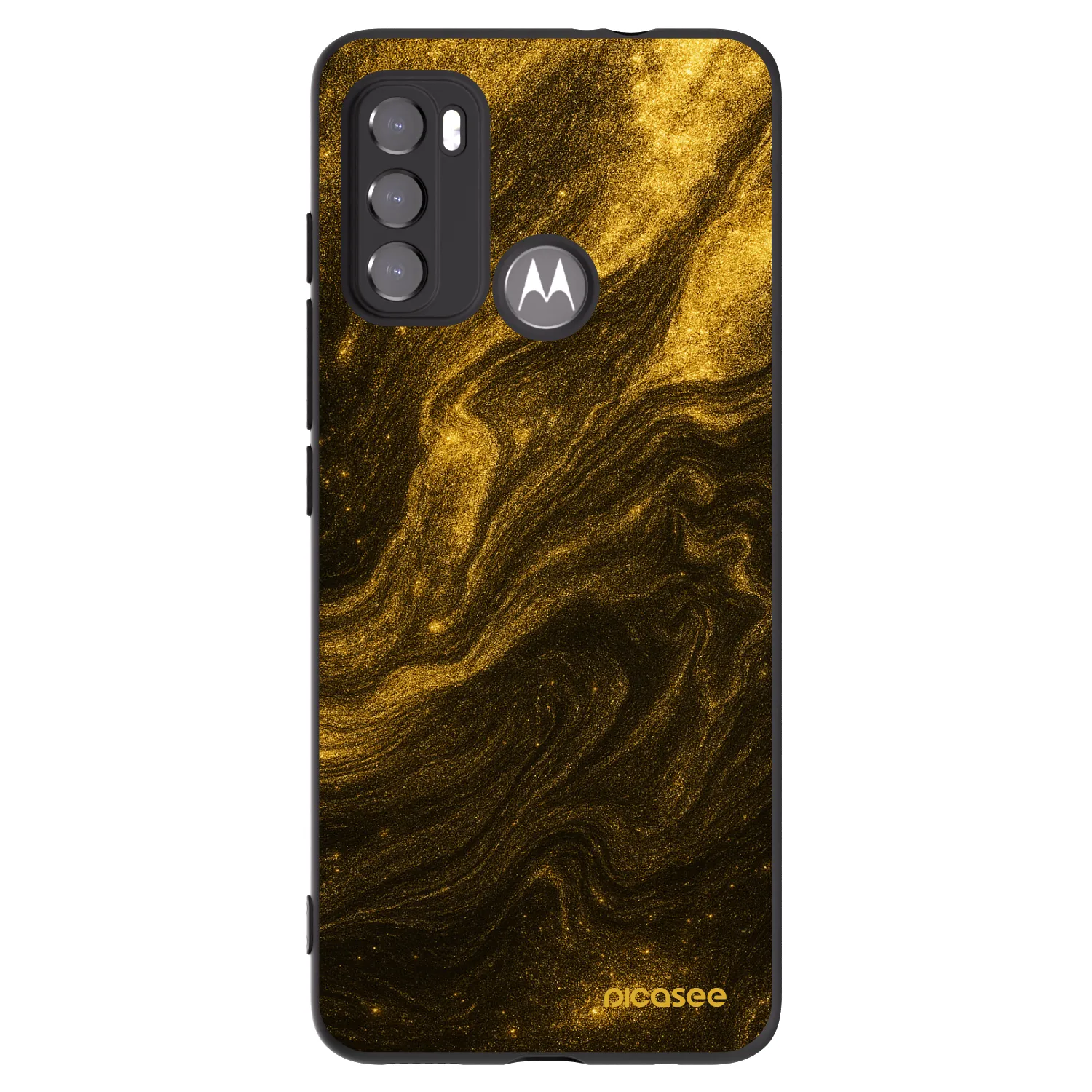 Picasee husă neagră din silicon pentru Motorola Moto G60 - Black