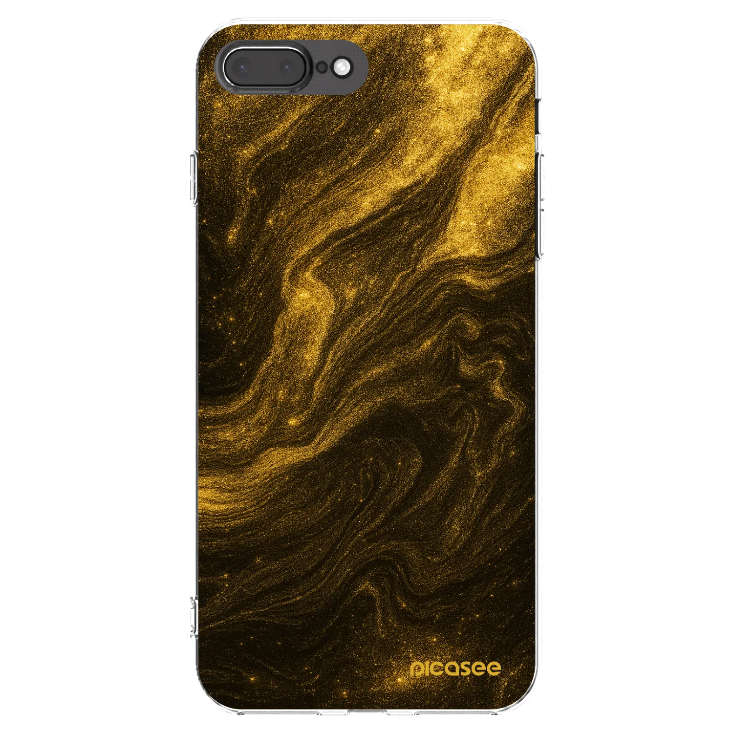 Picasee husă transparentă din silicon pentru Apple iPhone 7 Plus - Black
