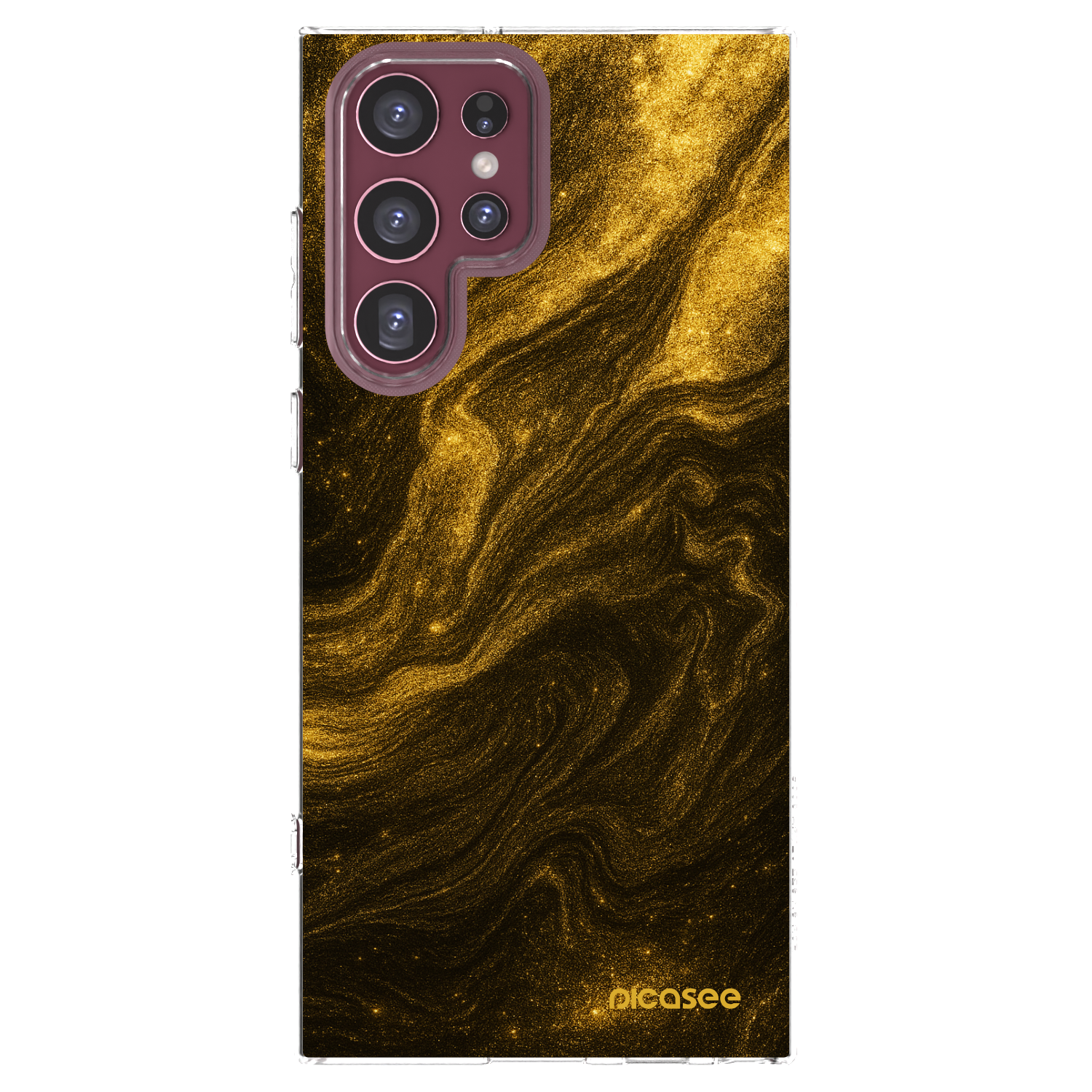 Picasee husă transparentă din silicon pentru Samsung Galaxy S22 Ultra 5G - Black