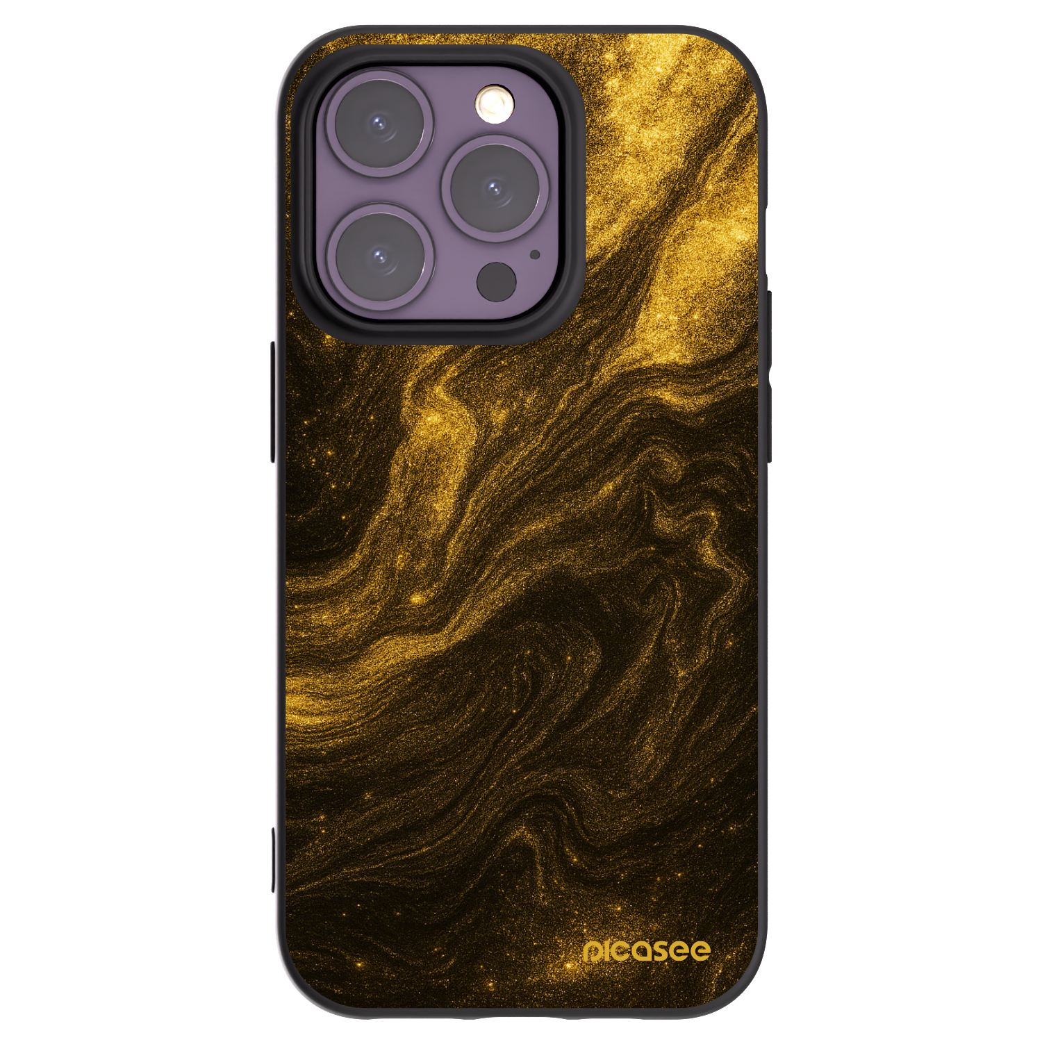 Picasee husă neagră din silicon pentru Apple iPhone 14 Pro - Black