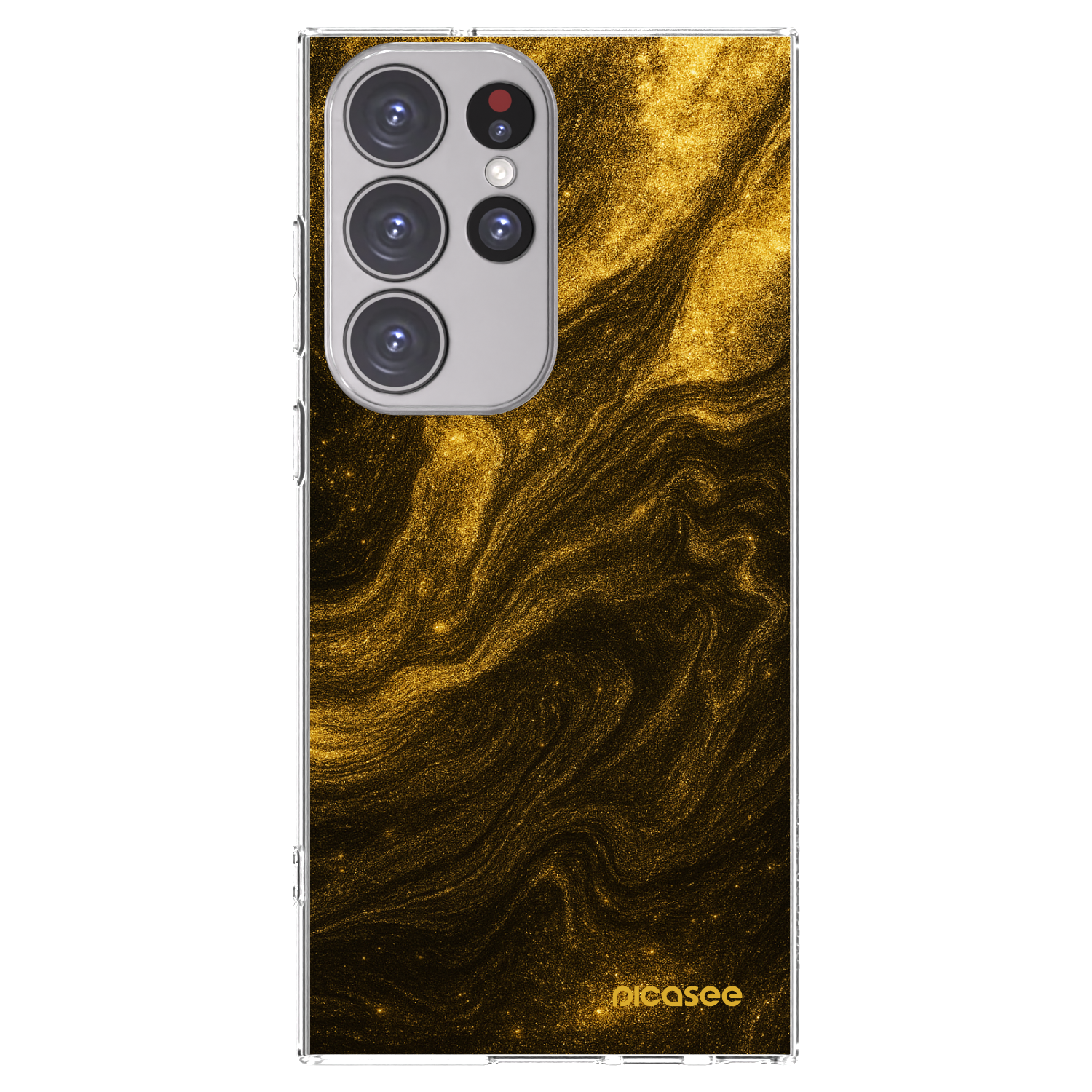 Picasee husă transparentă din silicon pentru Samsung Galaxy S23 Ultra 5G - Black