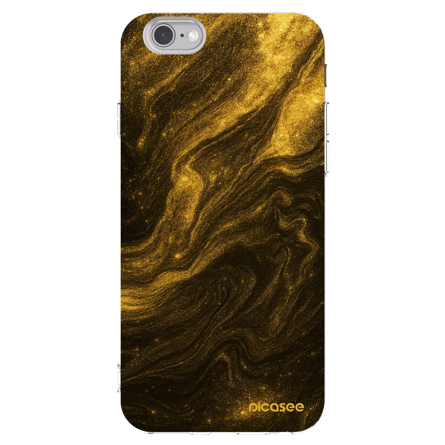 Picasee husă transparentă din silicon pentru Apple iPhone 6/6S - Black
