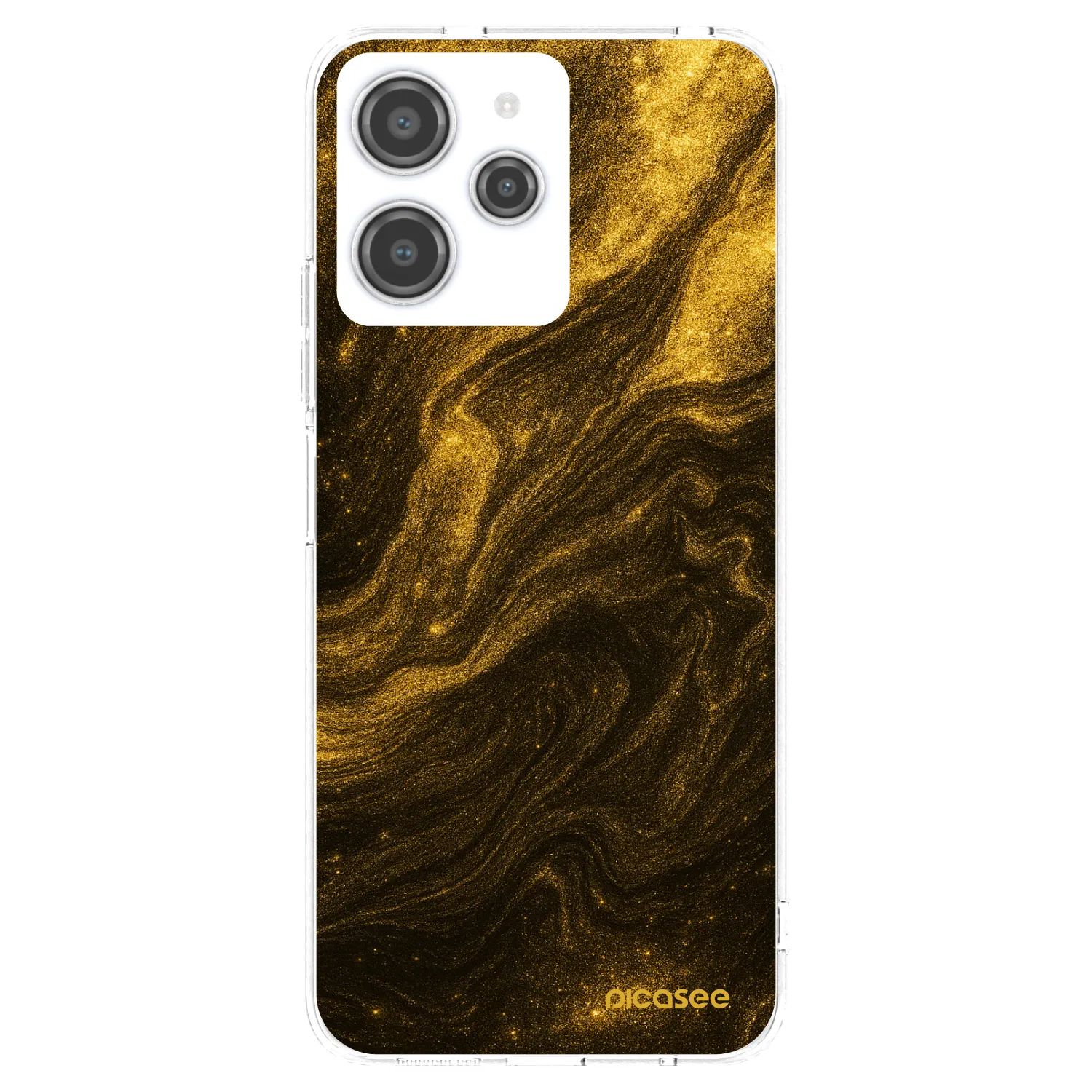 Picasee husă transparentă din silicon pentru Xiaomi Redmi 12 4G - Black