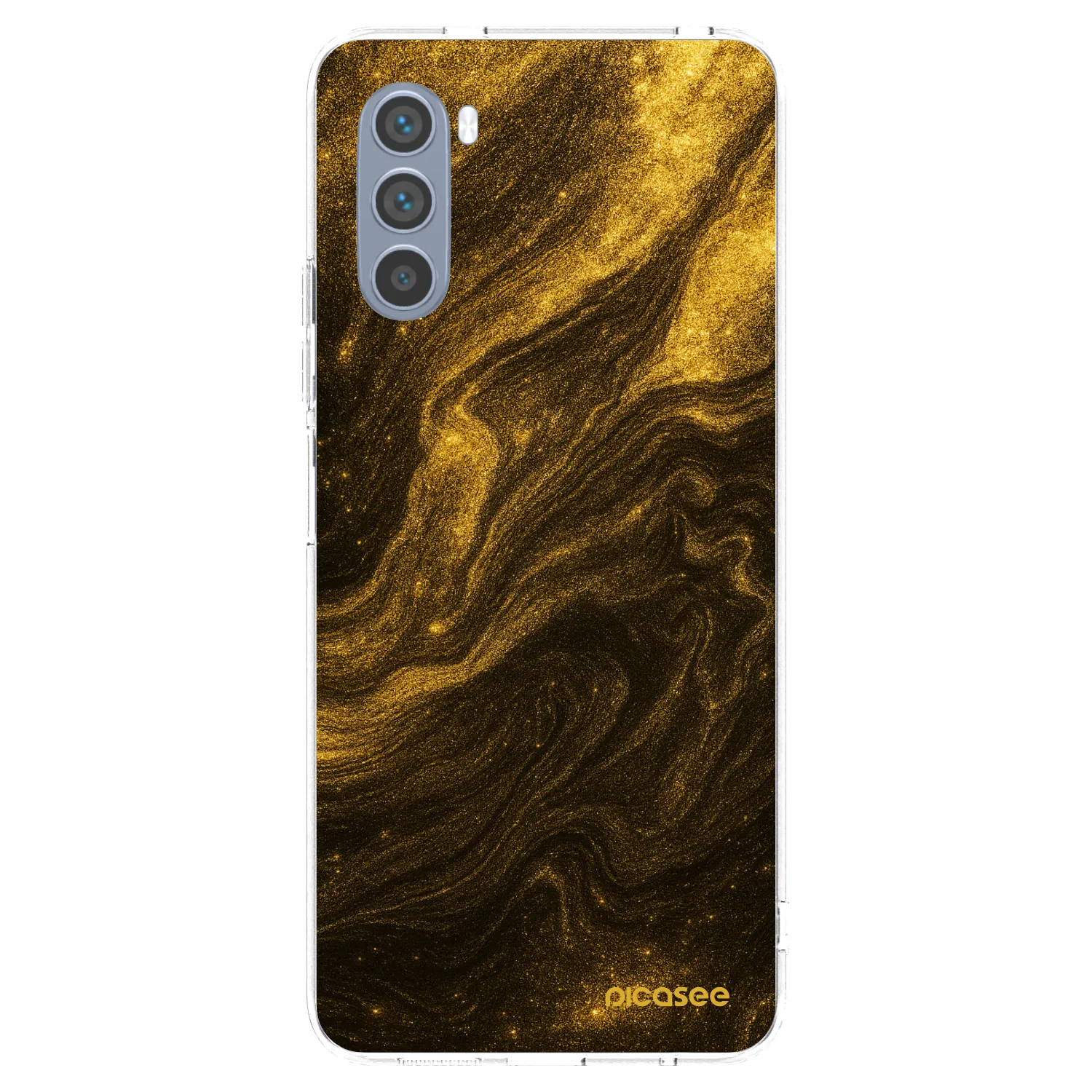 Picasee husă transparentă din silicon pentru Motorola Moto G62 - Black