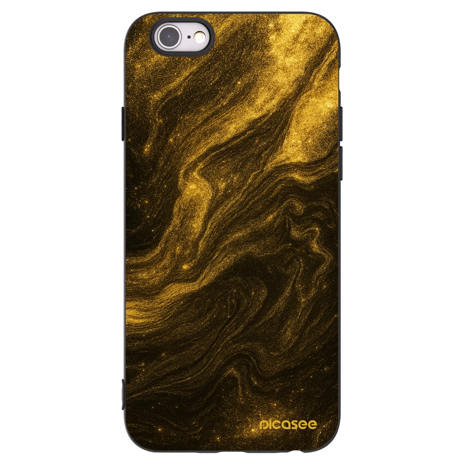 Picasee husă neagră din silicon pentru Apple iPhone 6/6S - Black