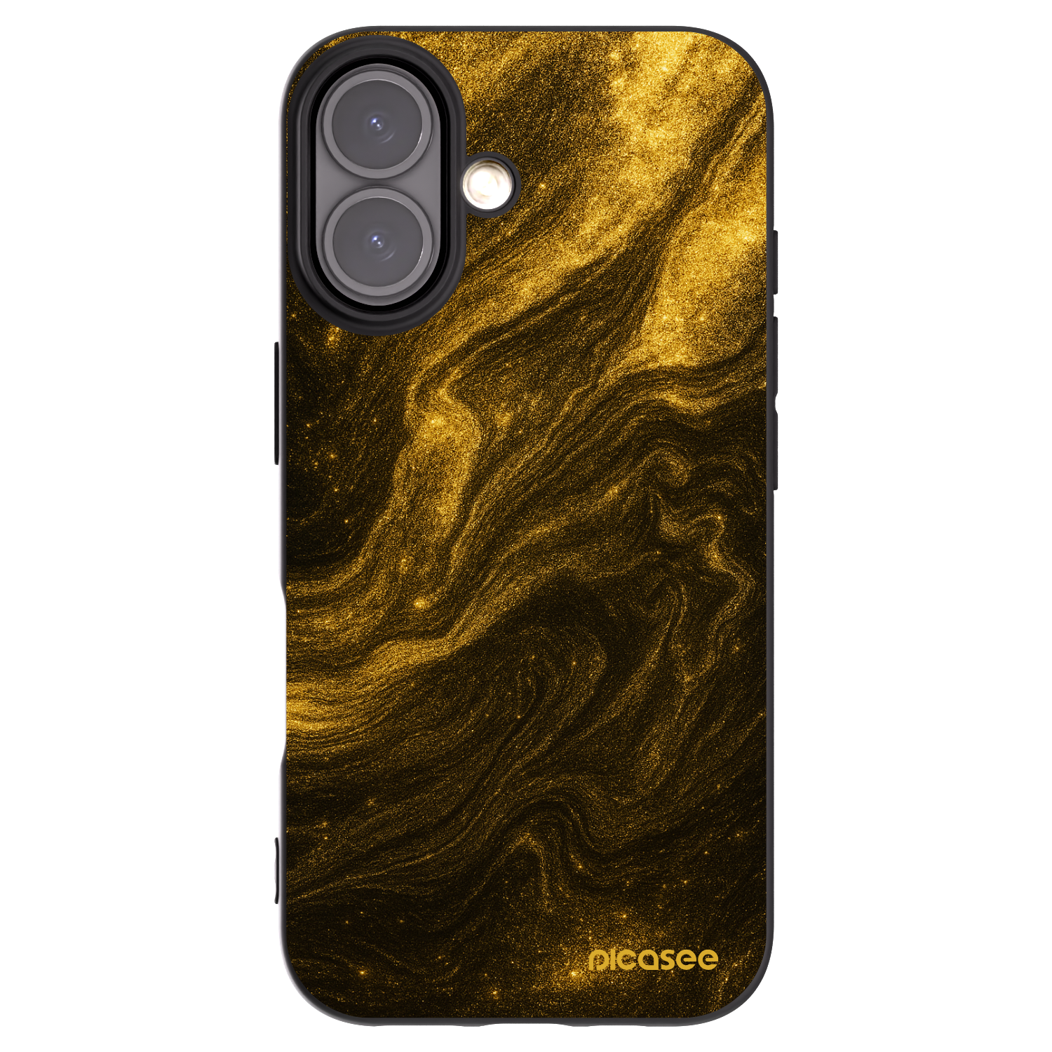 Picasee husă neagră din silicon pentru Apple iPhone 16 - Black