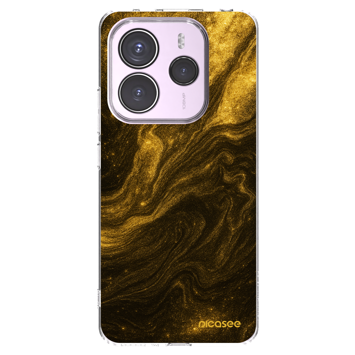 Picasee husă transparentă din silicon pentru Xiaomi Redmi Note 14 5G - Black