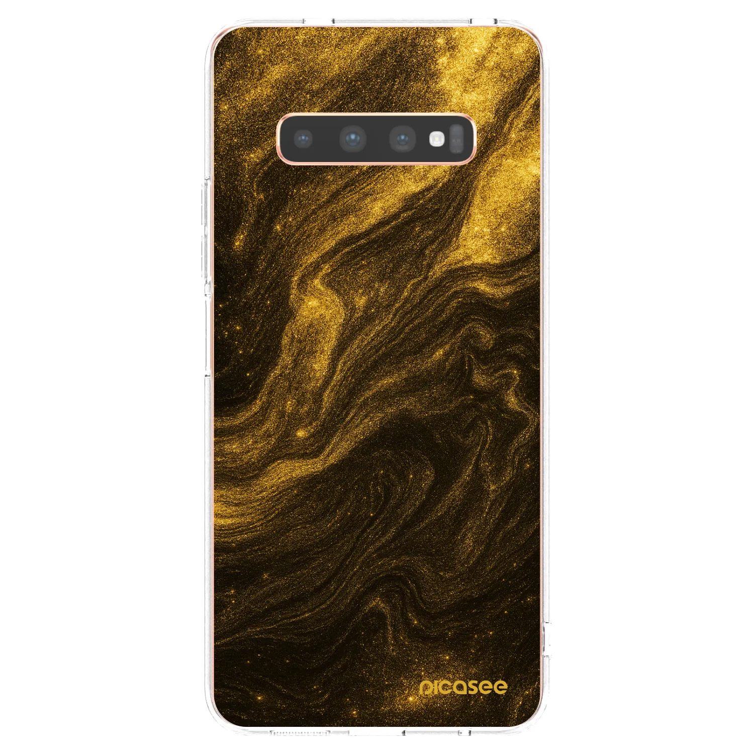 Picasee husă transparentă din silicon pentru Samsung Galaxy S10 Plus G975 - Black