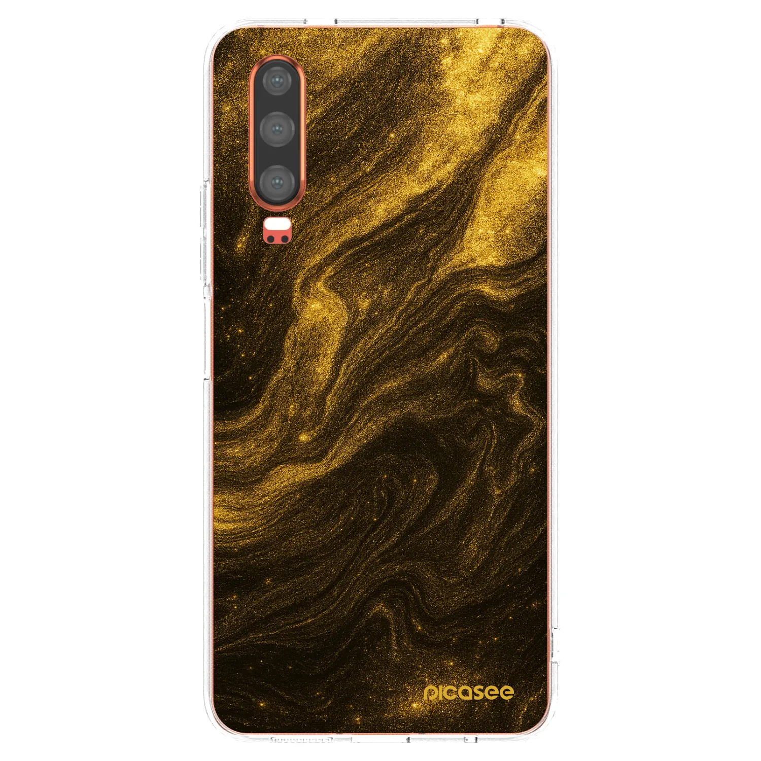 Picasee husă transparentă din silicon pentru Huawei P30 - Black