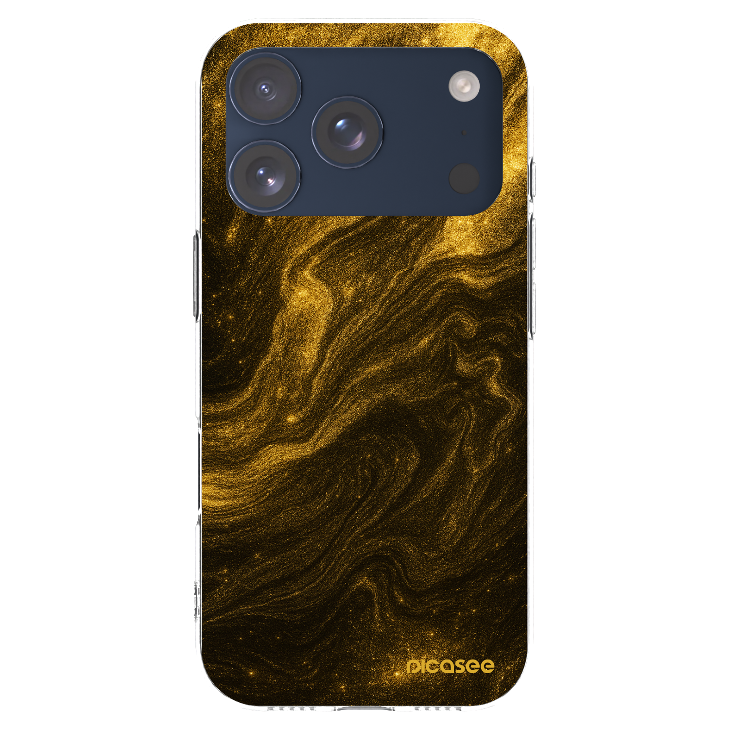 Picasee husă transparentă din silicon pentru Apple iPhone 17 Pro - Black