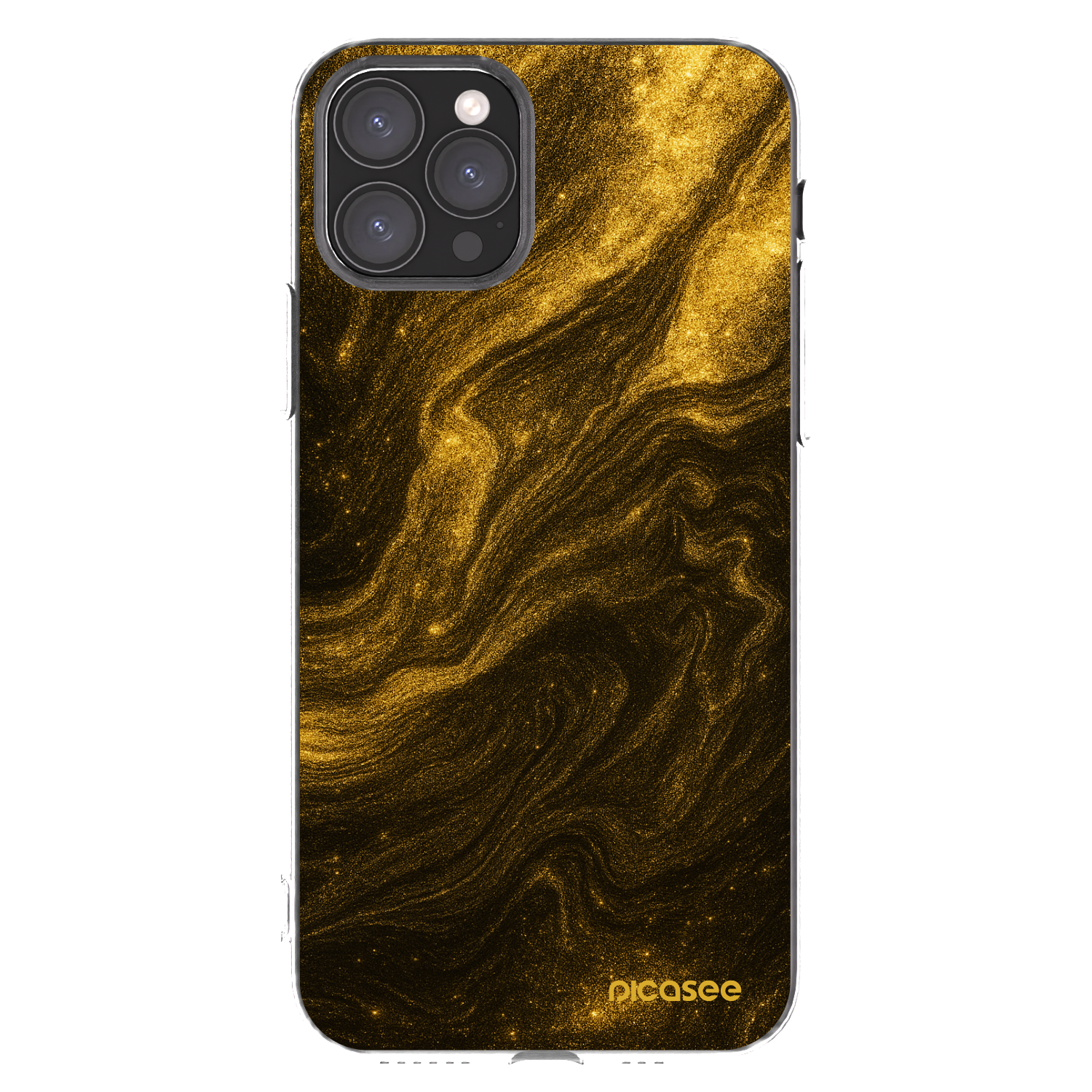 Picasee husă transparentă din silicon pentru Apple iPhone 11 Pro - Black