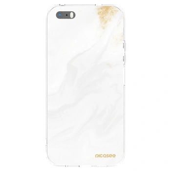 Picasee husă transparentă din silicon pentru Apple iPhone 5/5S/SE - White