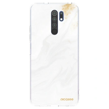 Picasee husă transparentă din silicon pentru Xiaomi Redmi 9 - White