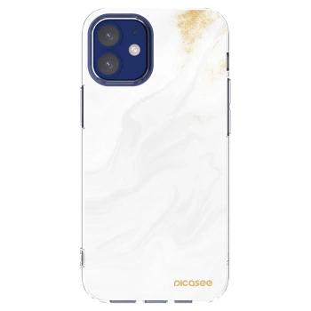 Picasee husă transparentă din silicon pentru Apple iPhone 12 mini - White
