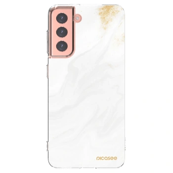 Picasee husă transparentă din silicon pentru Samsung Galaxy S21 5G G991B - White