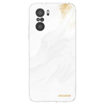 Picasee husă transparentă din silicon pentru Xiaomi Poco F3 - White