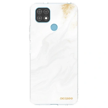Picasee husă transparentă din silicon pentru Realme C21 - White