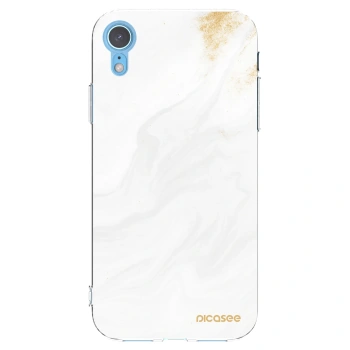 Picasee husă transparentă din silicon pentru Apple iPhone XR - White