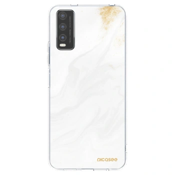 Picasee husă transparentă din silicon pentru Vivo Y20s - White