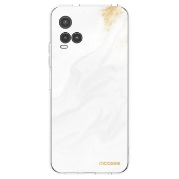 Picasee husă transparentă din silicon pentru Vivo Y33s - White