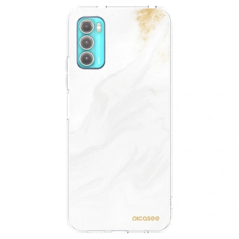 Picasee husă transparentă din silicon pentru Motorola Moto G60 - White