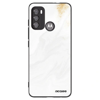 Picasee husă neagră din silicon pentru Motorola Moto G60 - White