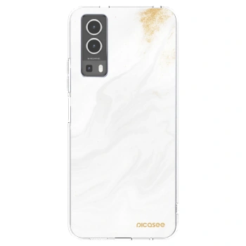 Picasee husă transparentă din silicon pentru Vivo Y72 5G - White