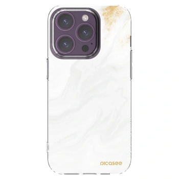 Picasee husă transparentă din silicon pentru Apple iPhone 14 Pro - White