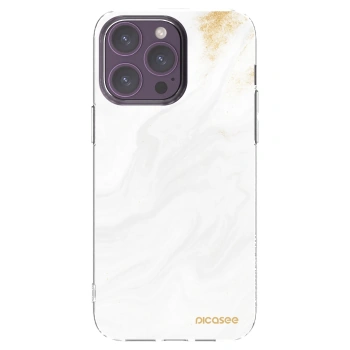 Picasee husă transparentă din silicon pentru Apple iPhone 14 Pro Max - White